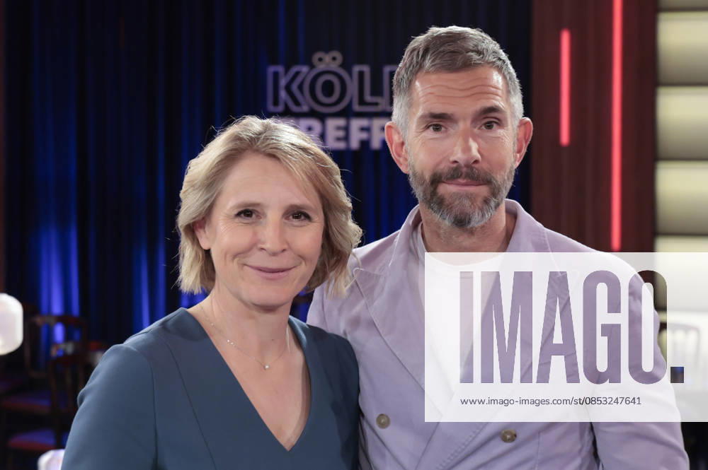 Susan Link und Micky Beisenherz bei der Aufzeichnung der WDR-Talkshow Kölner Treff im WDR Studio BS 3. Köln