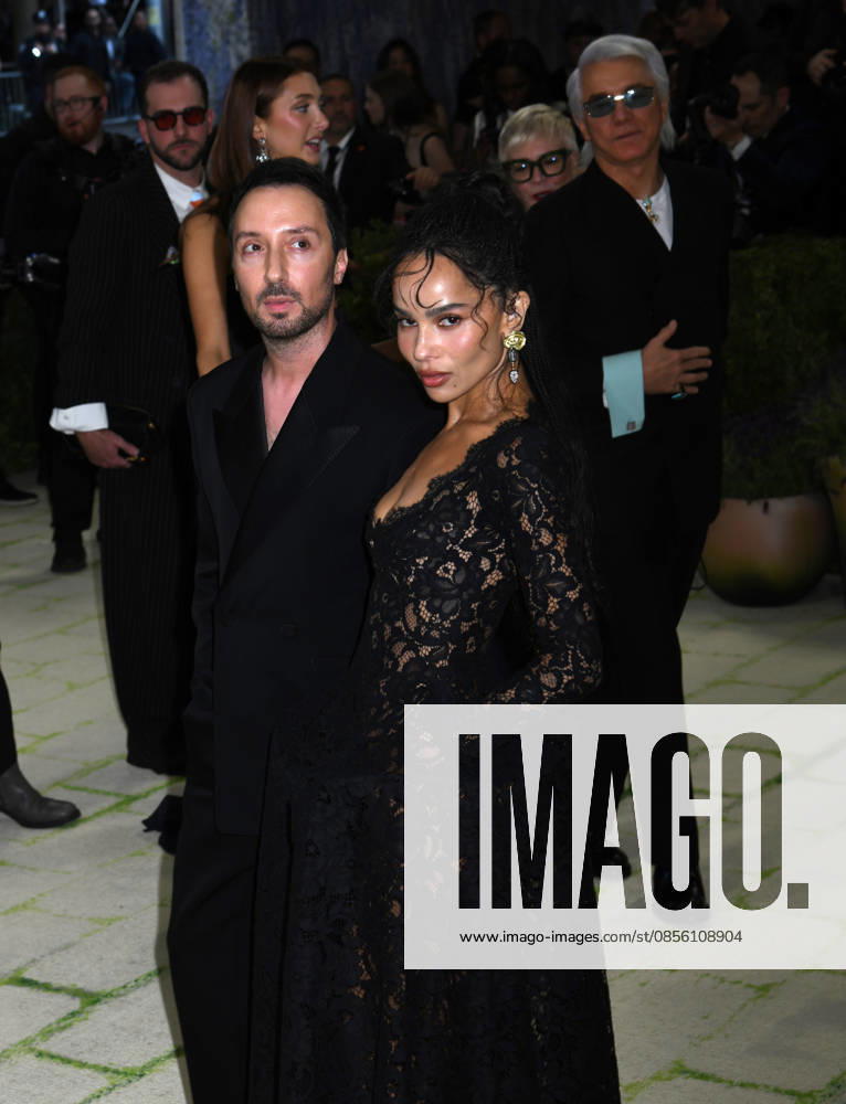 Anthony Vaccarello and Zoe Kravitz attends the 2026 Met Gala Celebrating Costume Art. Held at Metropolitan Museum of Art in New York. Zuma Press May 4, 2026. New York United States - ZUMAp281 20260504_zea_p281_1217