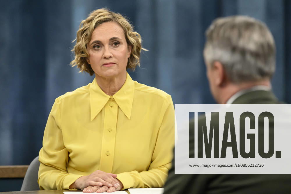 Im Bild v.l.: Caren Miosga, GER, Berlin, Studio, zu Gast bei - Caren Miosga, Polittalk, TV, Format, Aufzeichnung, aufgezeichnet, Das Erste, aus Adlershof - am Studio 20, Thema: Wie will die SPD Vertrauen zurückgewinnen, Frau Schwesig? 10.05.2026