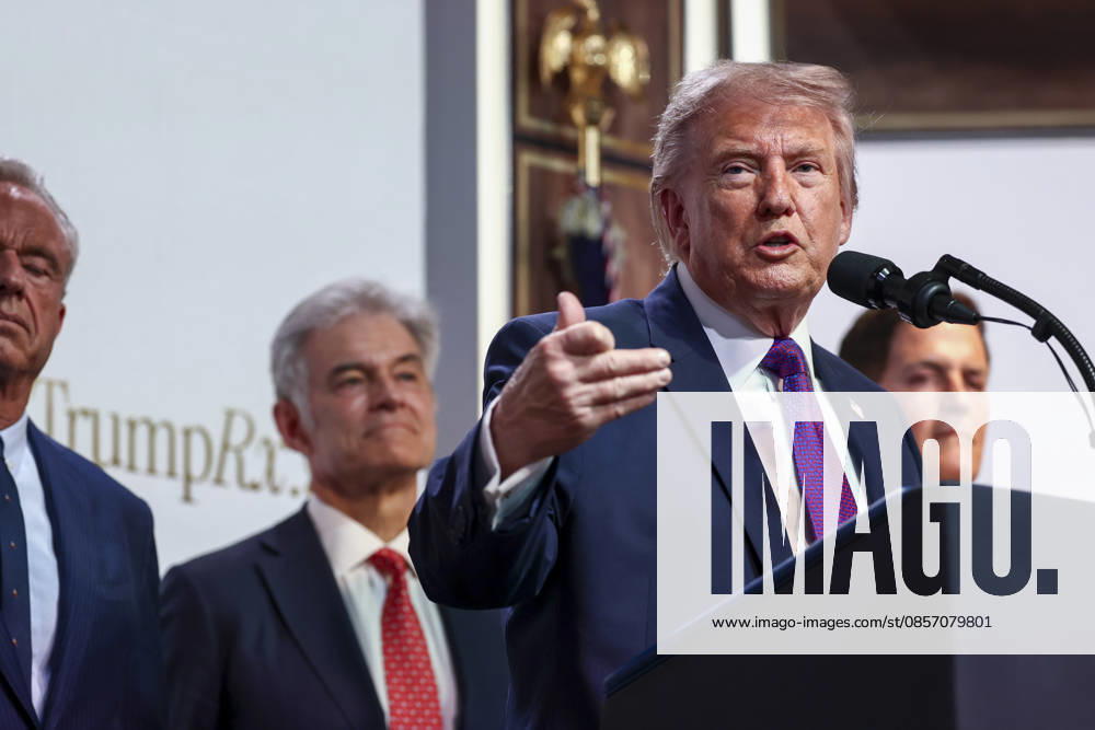 United States President Donald J Trump delivers remarks at a healthcare affordability event in the Eisenhower Executive Office Building on the White House campus in Washington, DC, USA, 18 May 2026. Credit: CNP AdMedia Washington District of Columbia United States of America