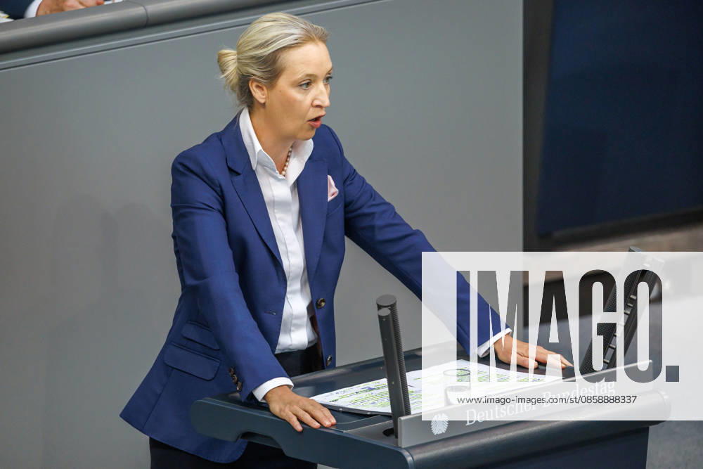Bundestag Alice Weidel (AfD) im Deutschen Bundestag am 11.06.26 in Berlin. Berlin Berlin Deutschland Bundestag