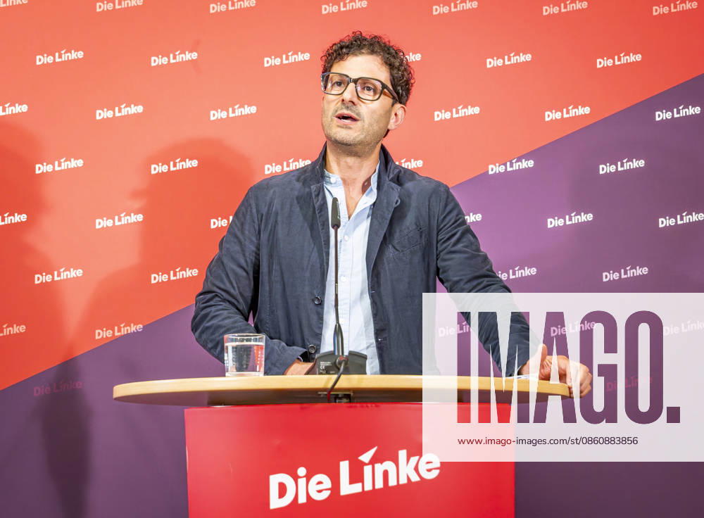 Luigi Pantisano EUR, Deutschland, Berlin, 06.07.2026: Pressekonferenz von Luigi Pantisano Vorsitzender der Partei Die Linke im Karl-Liebknecht-Haus zu aktuellen Themen.