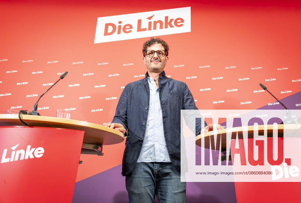 Luigi Pantisano EUR, Deutschland, Berlin, 06.07.2026: Pressekonferenz von Luigi Pantisano Vorsitzender der Partei Die Linke im Karl-Liebknecht-Haus zu aktuellen Themen.