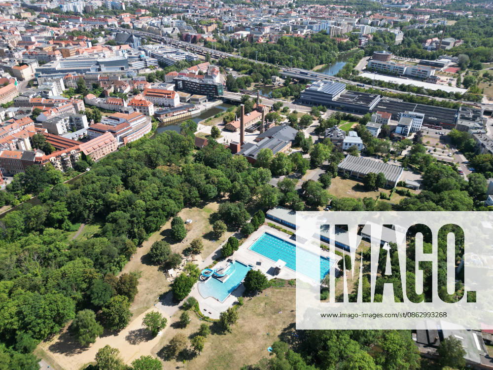 Halle Saale Halle (Saale) Halle Saale Sachsen-Anhalt Ansicht Stadtansicht Sachsen Anhalt Ansicht Saline Freibad Salinebad �