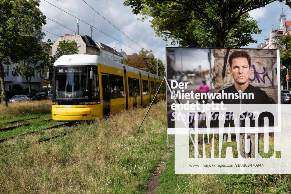 Berlin,06.08.2026,Wahlplakat der Partei SPD Steffen Krach zur Wahl zum 20.Abgeordnetenhaus von Berlin sowie zu den Bezirksverordnetenversammlungen am 20.09.2026.