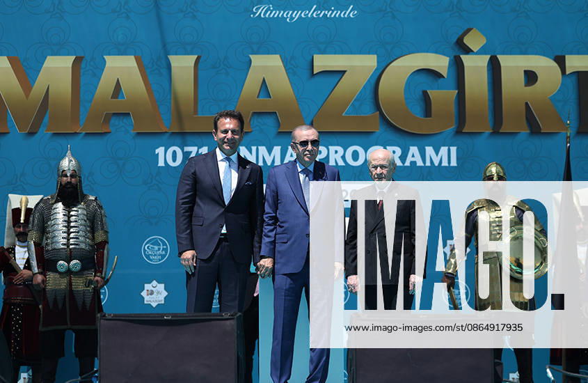 Turkish President Erdogan Attends 955th Anniversary of Manzikert Victory Turkish President Recep Tayyip Erdogan attends a ceremony marking the 955th anniversary of the Victory of Manzikert at the Battle of Manzikert Historical National Park in eastern Türkiye, on August 26, 2026. The commemoration marks the 1071 Battle of Manzikert and the conquest of Anatolia. Photo by Turkish presidency apaimages Istanbul Istanbul Turkey 260826_T__rkiye_TPO_00(12)