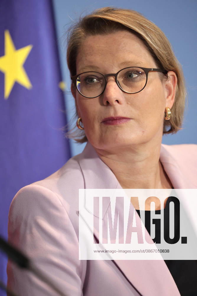 Stefanie Hubig, Bundesministerin für Justiz, SPD, PK zu - 10 Punkte Plan zu einem besseren Schutz vor islamistischem Terrorismus, Berlin