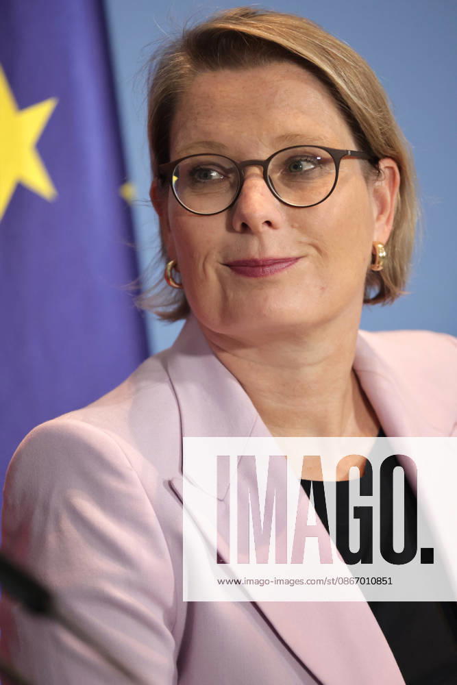Stefanie Hubig, Bundesministerin für Justiz, SPD, PK zu - 10 Punkte Plan zu einem besseren Schutz vor islamistischem Terrorismus, Berlin