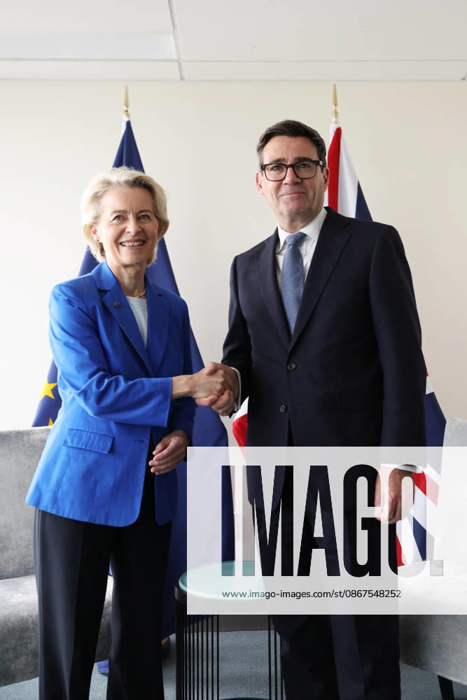 Prime Minister Andy Burnham attends UNGA 22 09 2026. New York, United States. Prime Minister Andy Burnham bilateral meeting with Ursula von der Leyen, President of the European Commission during the United Nations General Assembly at the United Nations Headquarters in New York., Credit:Ben Perry B66 Avalon United States, New York, New York, UN Headquarters