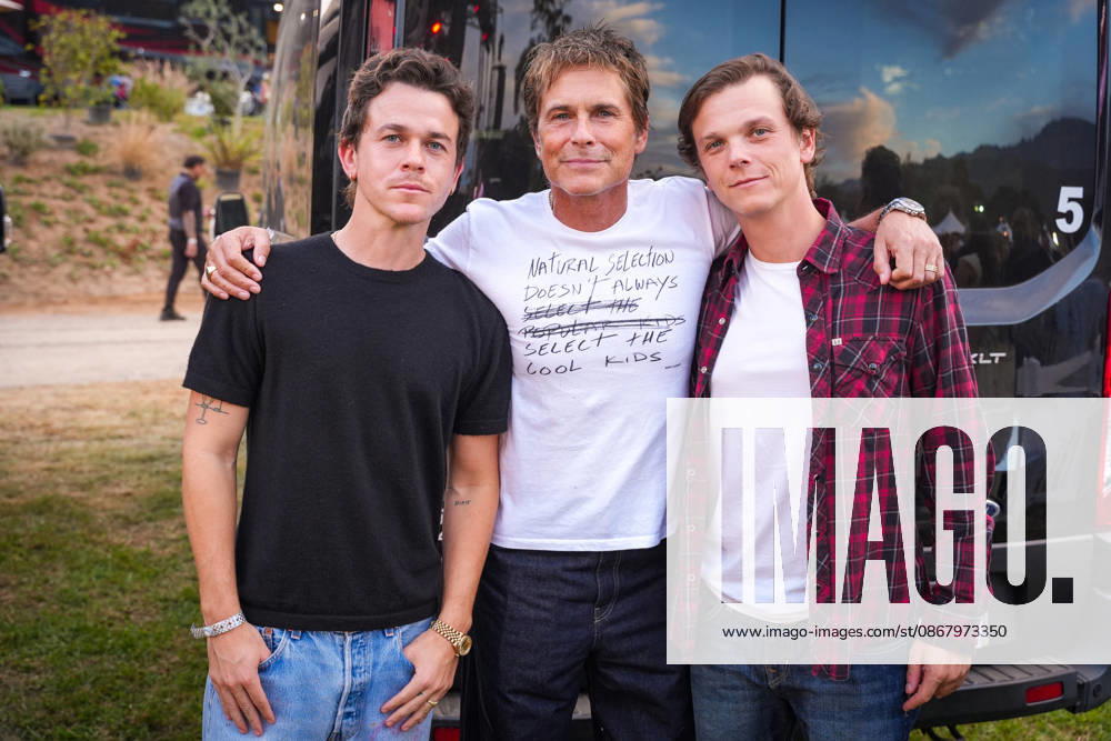One805Live! benefit concert for first responders. Concert is held at Kevin Costner s estate in Carpinteria, USA Saturday 26th September 2026. Film and TV actor, Rob Lowe, poses with his sons John Owen Lowe and Matthew Lowe at the One805Live! benefit concert with proceeds benefitting first responders of Santa Barbara County. Carpinteria, USA, Saturday 26th September 2026., Credit:JERRY PEREZ Jerry Perez - B6464 Avalon