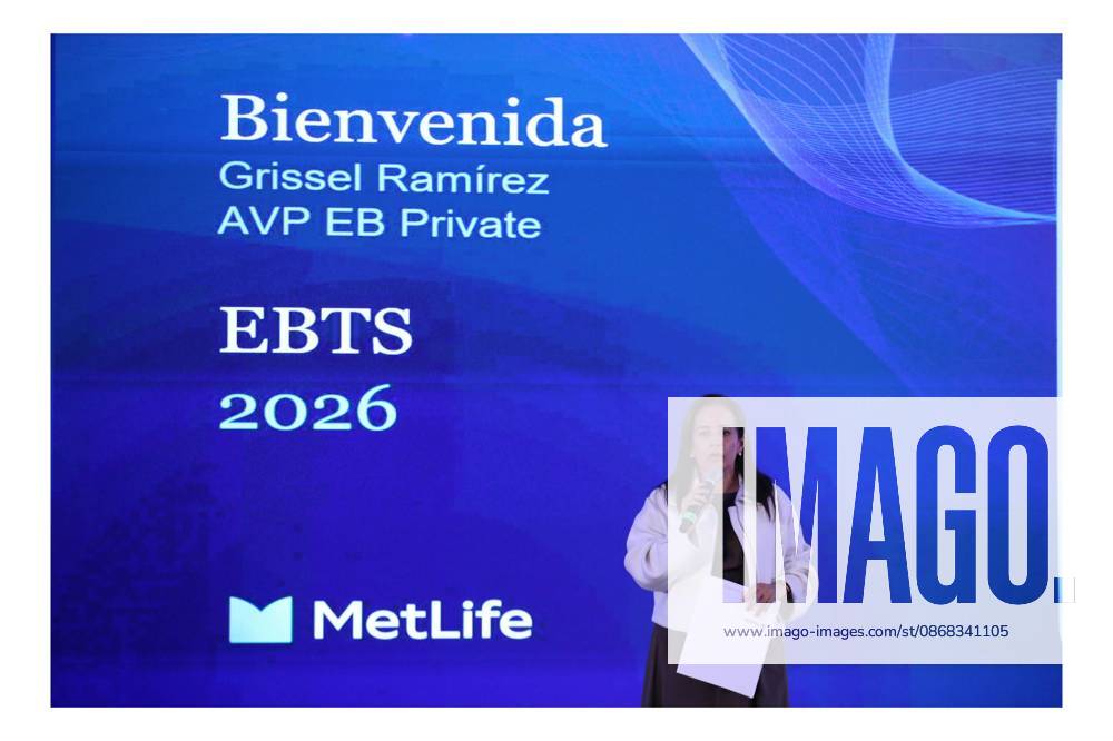 TO-45303 & x2013; Mexico City, October 1, 2026: Grissel R& xe1;mirez, AVP of EB Private at MetLife Mexico, delivers the welcome address at the MetLife forum "Mental Health in the Age of Artificial Intelligence" in Mexico City. Photo: Ian Robles .com.mx - ZUMAcs4_ 20261001_faa_cs4_093