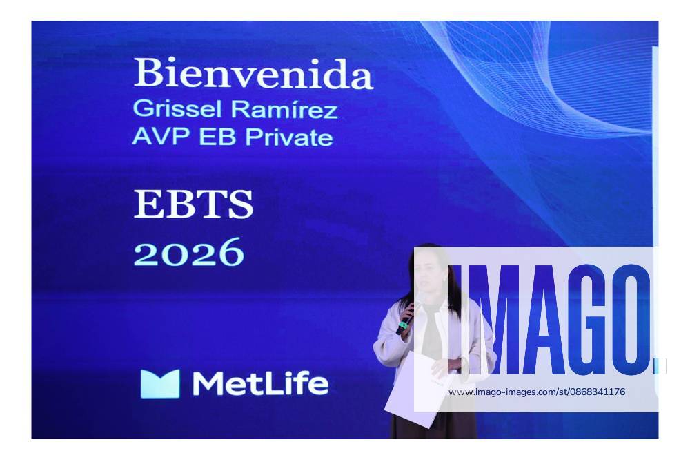 TO-45303 & x2013; Mexico City, October 1, 2026: Grissel R& xe1;mirez, AVP of EB Private at MetLife Mexico, delivers the welcome address at the MetLife forum "Mental Health in the Age of Artificial Intelligence" in Mexico City. Photo: Ian Robles .com.mx - ZUMAcs4_ 20261001_faa_cs4_095