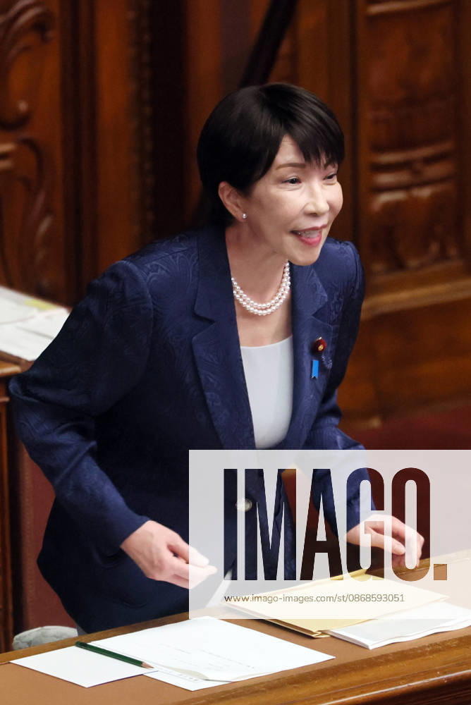 Tokyo, Japan - Japanese Prime Minister Sanae Takaichi arrives at Lower House s plenary session at the National Diet in Tokyo as she delivers her policy speech on Monday, October 5, 2026. The 69-day extraordinary Diet session will convene through December 12. (photo by Yoshio Tsunoda AFLO) aflo_353477579