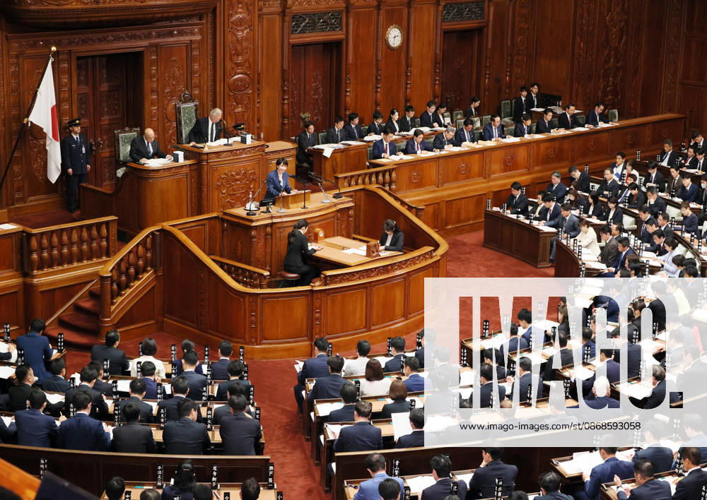 Tokyo, Japan - Japanese Prime Minister Sanae Takaichi delivers her policy speech at Lower House s plenary session at the National Diet in Tokyo on Monday, October 5, 2026. The 69-day extraordinary Diet session will convene through December 12. (photo by Yoshio Tsunoda AFLO) aflo_353477591
