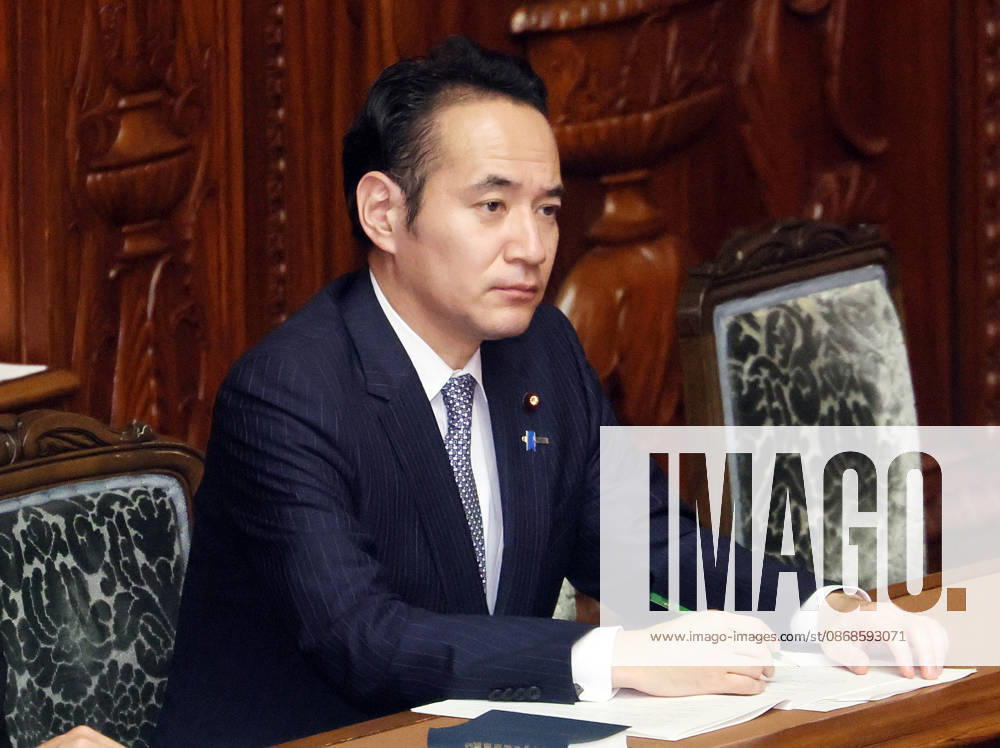 Tokyo, Japan - Japanese Agriculture Minister Kazuo Yana listens to Prime Minister Sanae Takaichi s policy speech at Lower House s plenary session at the National Diet in Tokyo as she delivers her policy speech on Monday, October 5, 2026. The 69-day extraordinary Diet session will convene through December 12. (photo by Yoshio Tsunoda AFLO) aflo_353477606