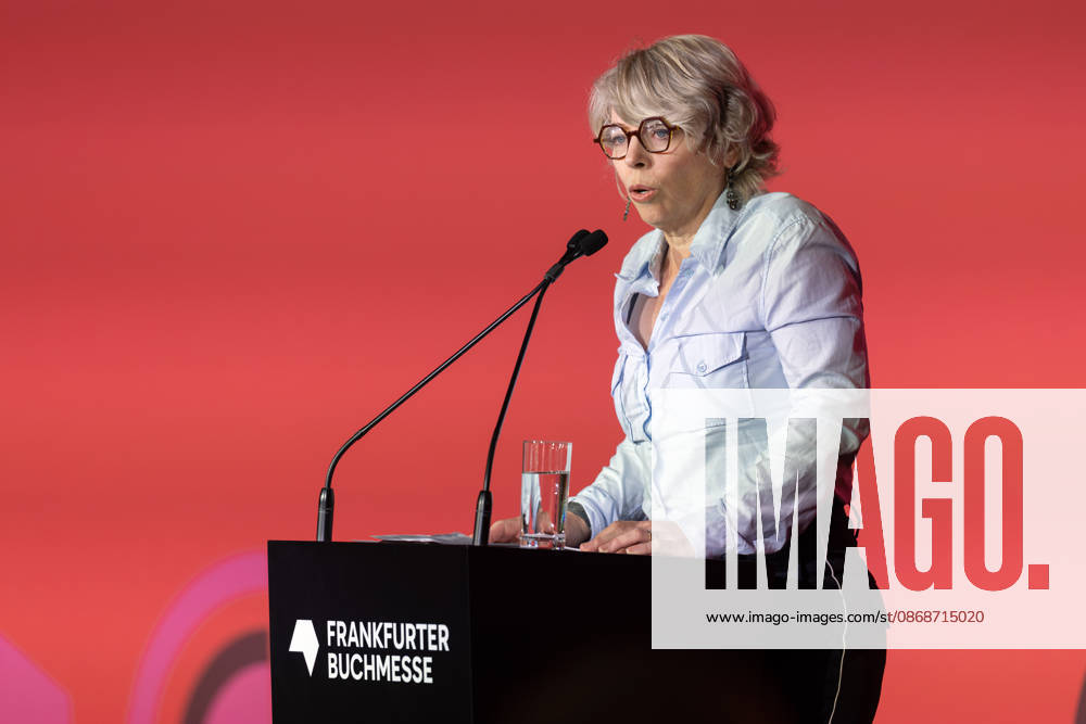 Buchmesse Frankfurt 2026 Jill Lepore, US-amerikanische Historikerin und Autorin. Eröffnungspressekonferenz der Buchmesse Frankfurt 2026., Frankfurt am Main Hessen Deutschland Messegelände