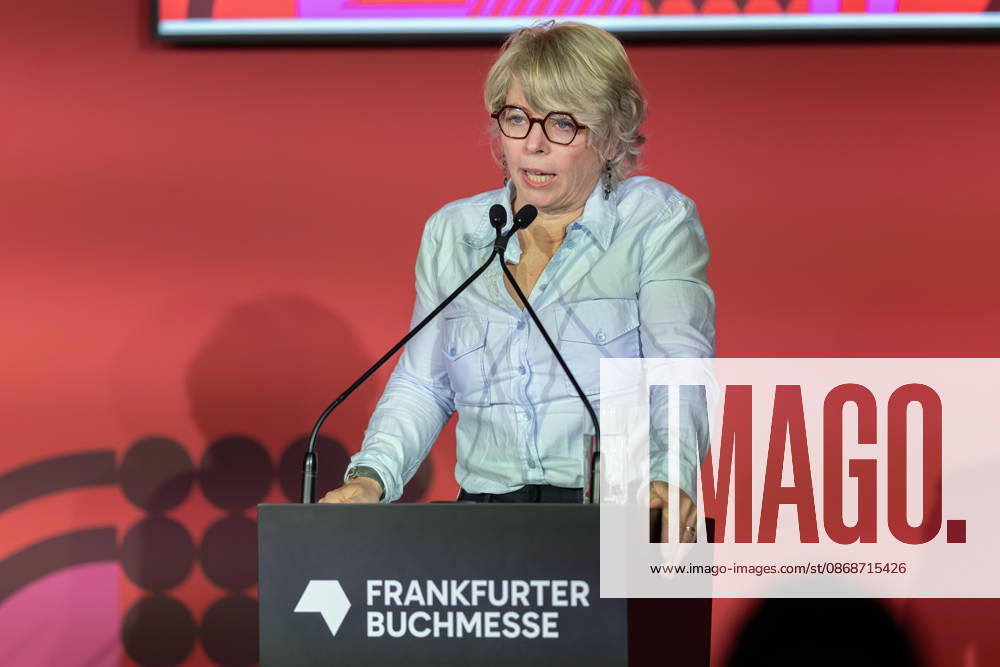 Buchmesse Frankfurt 2026 Jill Lepore, US-amerikanische Historikerin und Autorin. Eröffnungspressekonferenz der Buchmesse Frankfurt 2026., Frankfurt am Main Hessen Deutschland Messegelände
