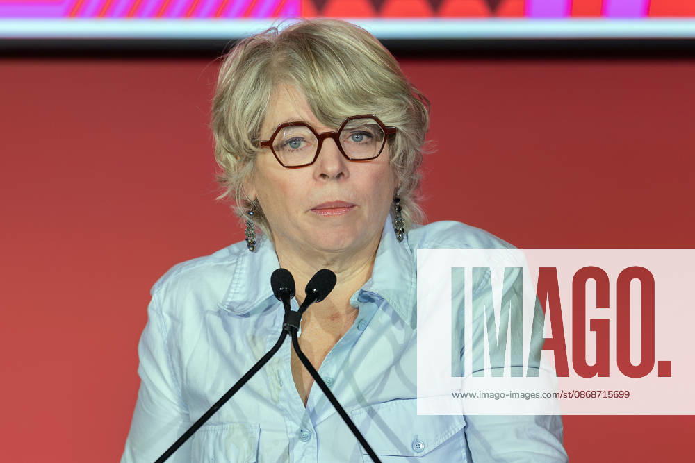 Buchmesse Frankfurt 2026 Jill Lepore, US-amerikanische Historikerin und Autorin. Eröffnungspressekonferenz der Buchmesse Frankfurt 2026., Frankfurt am Main Hessen Deutschland Messegelände