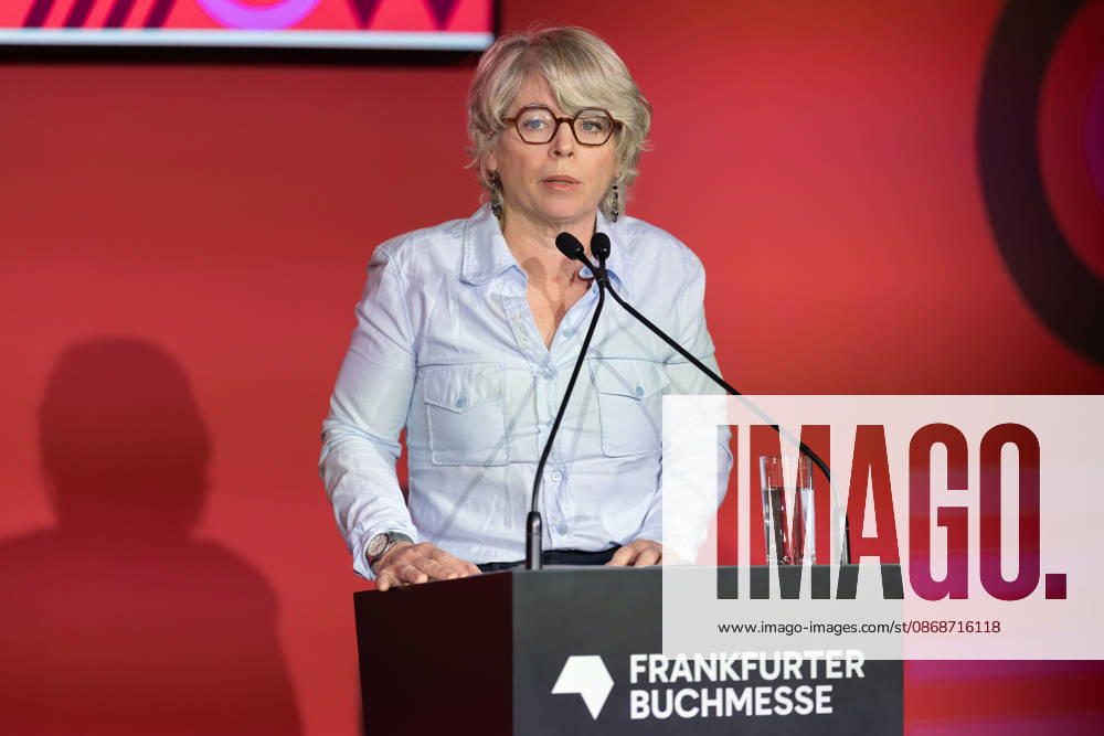 Buchmesse Frankfurt 2026 Jill Lepore, US-amerikanische Historikerin und Autorin. Eröffnungspressekonferenz der Buchmesse Frankfurt 2026., Frankfurt am Main Hessen Deutschland Messegelände