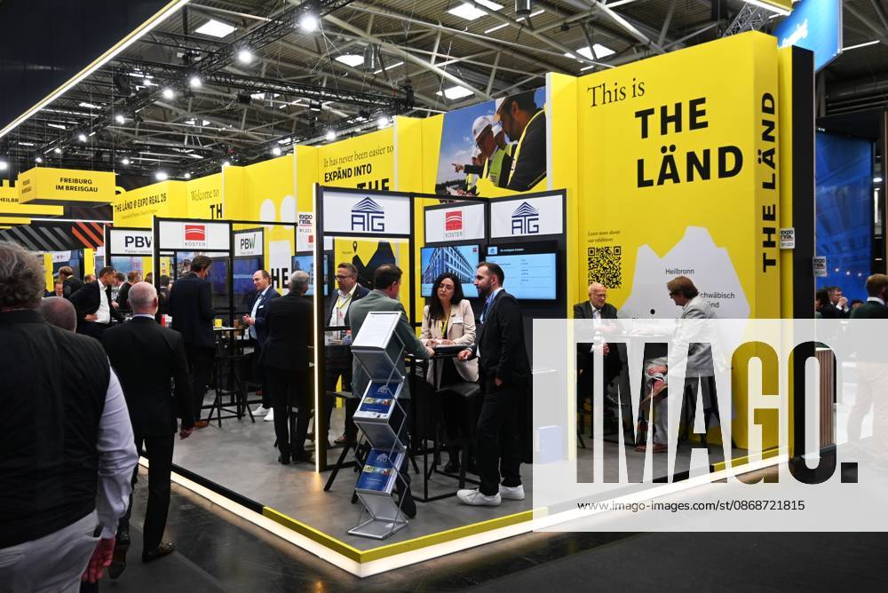Die EXPO REAL 2026 findet aktuell auf dem Messegelände der Messe München statt. Sie ist Europas grösste internationale Fachmesse für Immobilien, Investitionen und Infrastruktur. Foto: Messestand The Länd - Baden-Württemberg.