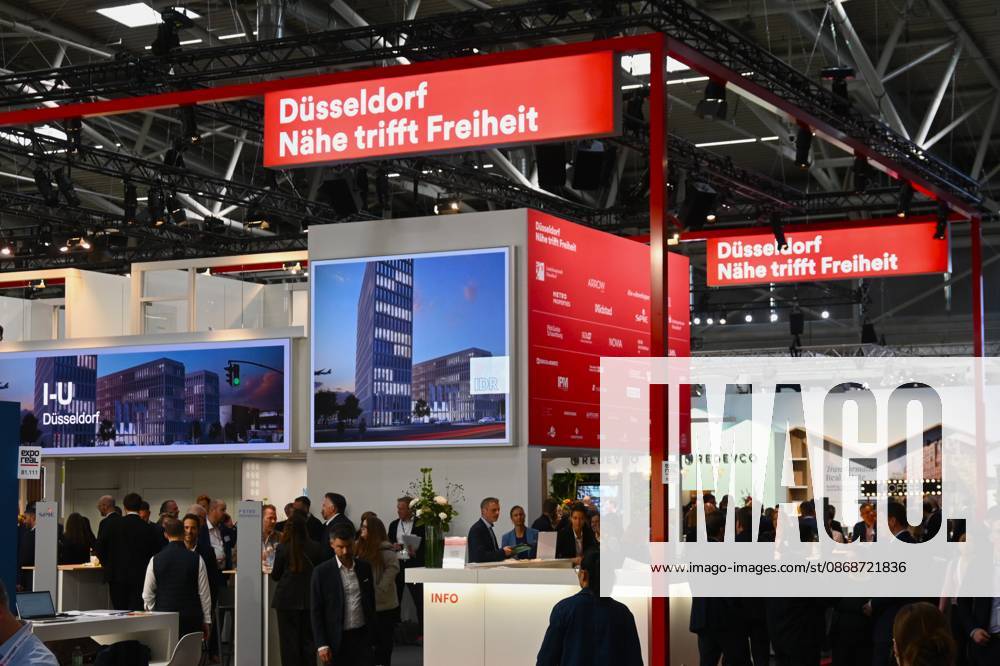 Die EXPO REAL 2026 findet aktuell auf dem Messegelände der Messe München statt. Sie ist Europas grösste internationale Fachmesse für Immobilien, Investitionen und Infrastruktur. Foto: Messestand Düsseldorf.