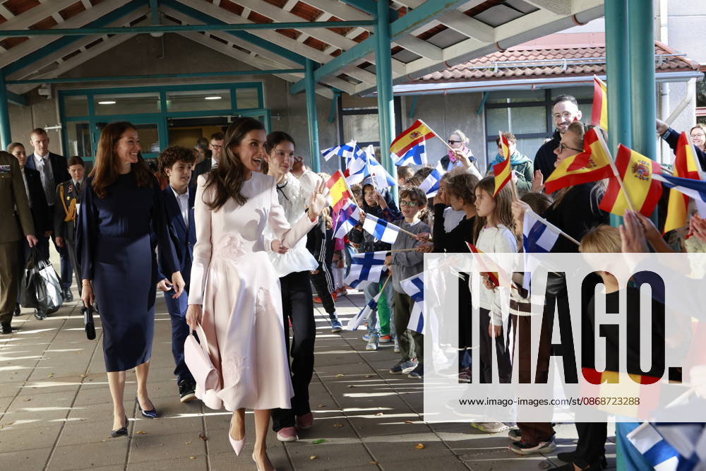 Finland Queen Letizia and Suzanne Innes-Stubb on the 1st day of the 2 day statevisit to Finland. Â