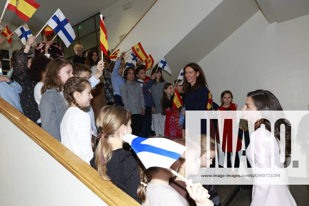 Finland Queen Letizia and Suzanne Innes-Stubb on the 1st day of the 2 day statevisit to Finland. Â