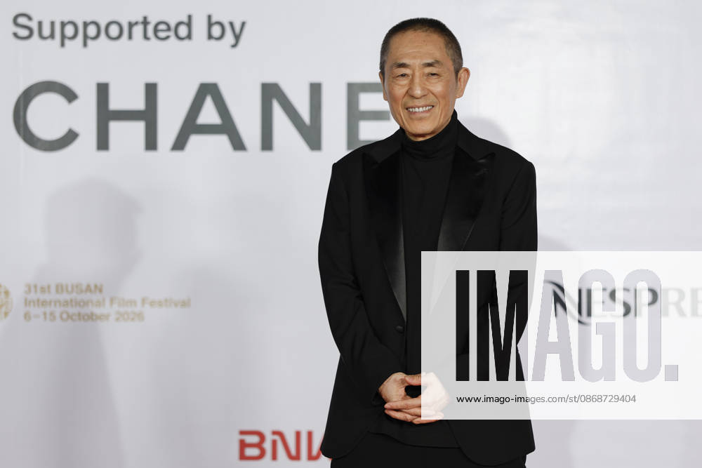 Stars gather at busan international film festival in south korea Chinese film director Zhang Yimou poses for photographs during a photocall ahead of the opening ceremony of the 31st Busan International Film Festival (BIFF) at the Busan Cinema Center in Busan, South Korea, on October 06, 2026. Busan South Korea