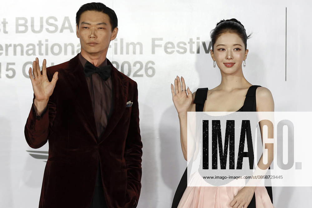 Stars gather at busan international film festival in south korea Japanese actor Show Kasamatsu (L) and South Korean actress Roh Jeong-eui pose for photographs during a photocall ahead of the opening ceremony of the 31st Busan International Film Festival (BIFF) at the Busan Cinema Center in Busan, South Korea, on October 06, 2026. Busan South Korea