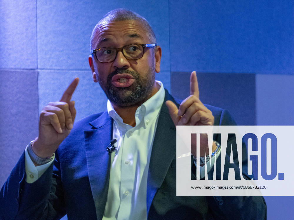 Candidate for Mayor of London James Cleverly in Birmingham, UK - 06 Oct 2026 Mayor candidate of London, Sir James Cleverly delivers a keynote policy speech on housing development and planning inside the auditorium at the Conservative Party Conference. Cleverly outlined proposals targeting homes affordability, brownfield regeneration, infrastructure zoning, and reforms to the London Plan. Birmingham United Kingdom