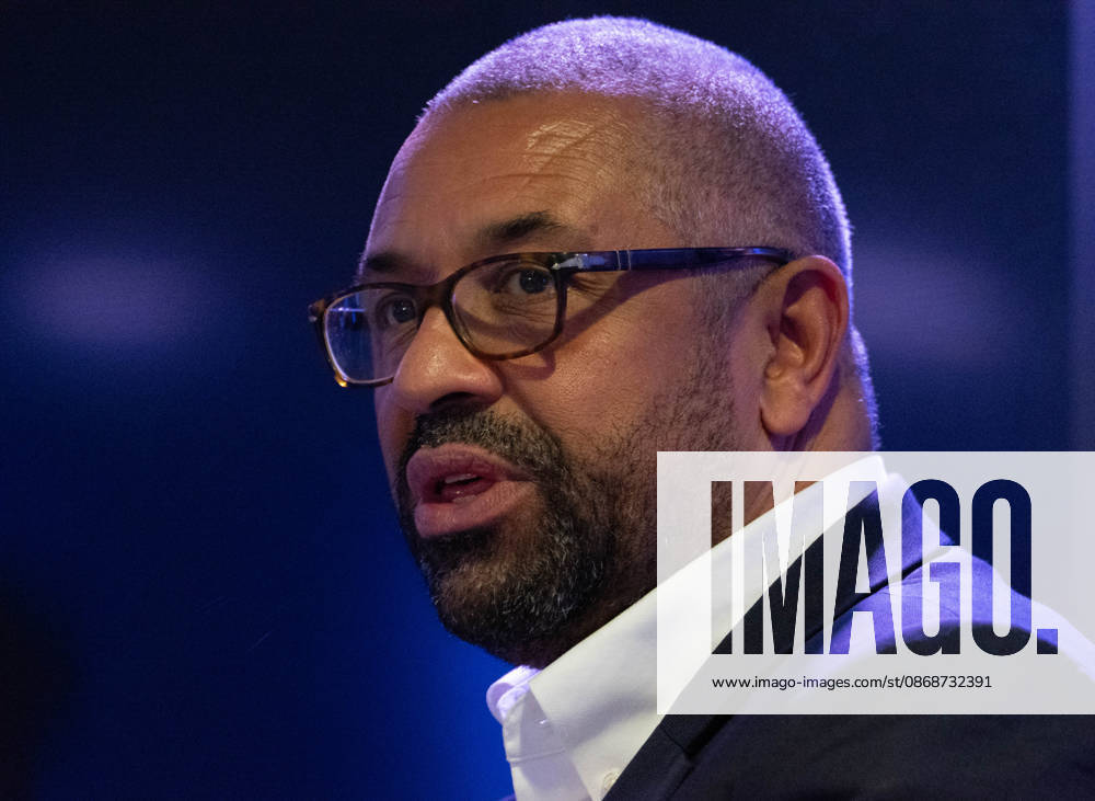 Candidate for Mayor of London James Cleverly in Birmingham, UK - 06 Oct 2026 Mayor candidate of London, Sir James Cleverly delivers a keynote policy speech on housing development and planning inside the auditorium at the Conservative Party Conference. Cleverly outlined proposals targeting homes affordability, brownfield regeneration, infrastructure zoning, and reforms to the London Plan. Birmingham United Kingdom