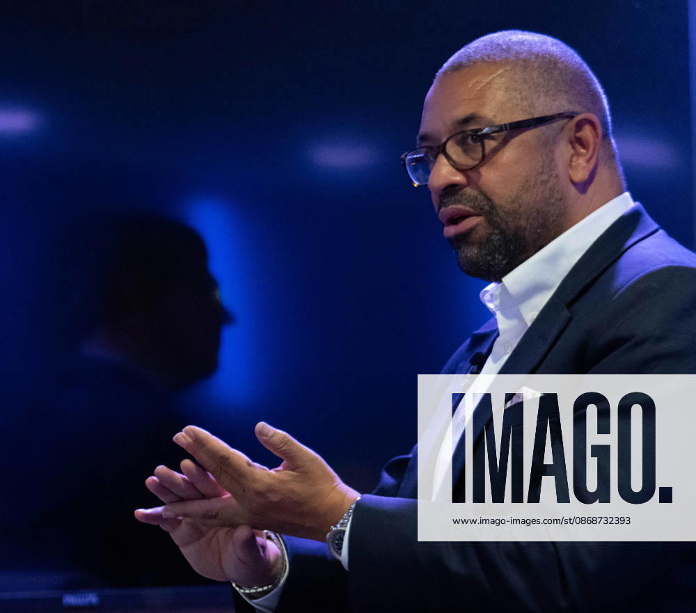 Candidate for Mayor of London James Cleverly in Birmingham, UK - 06 Oct 2026 Mayor candidate of London, Sir James Cleverly delivers a keynote policy speech on housing development and planning inside the auditorium at the Conservative Party Conference. Cleverly outlined proposals targeting homes affordability, brownfield regeneration, infrastructure zoning, and reforms to the London Plan. Birmingham United Kingdom
