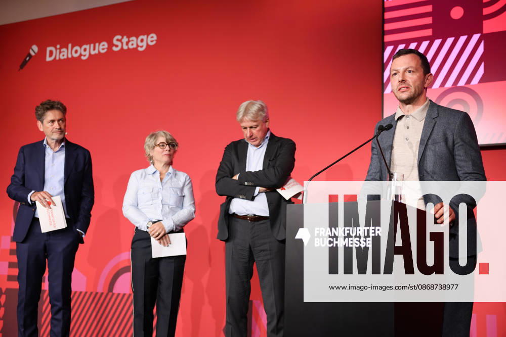 Eröffnung der 78. Frankfurter Buchmesse Sebastian Guggolz, Vorsteher des Börsenvereins des Deutschen Buchhandels, spricht bei der Eröffnungspressekonferenz zur Frankfurter Buchmesse 2026. Ehrengastland im Jahr 2026 ist Tschechien. Die 78. Frankfurter Buchmesse findet vom 7. - 11. Oktober 2026 statt. Frankfurt am Main Messegelände Hessen Deutschland