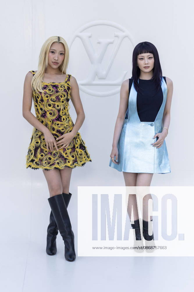 MAY and HINATA at the photocall for the Louis Vuitton Women’s Ready-to-Wear Spring Summer 2027 show during Paris Fashion Week (PFW) at the Cité internationale universitaire de Paris, France, on October 6, 2026. Olivier Borde, Bestimage. Photocall at the Louis Vuitton Women’s Ready-to-Wear Spring Summer 2027 show as part of Paris Fashion Week on October 6, 2026, in Paris, France.
