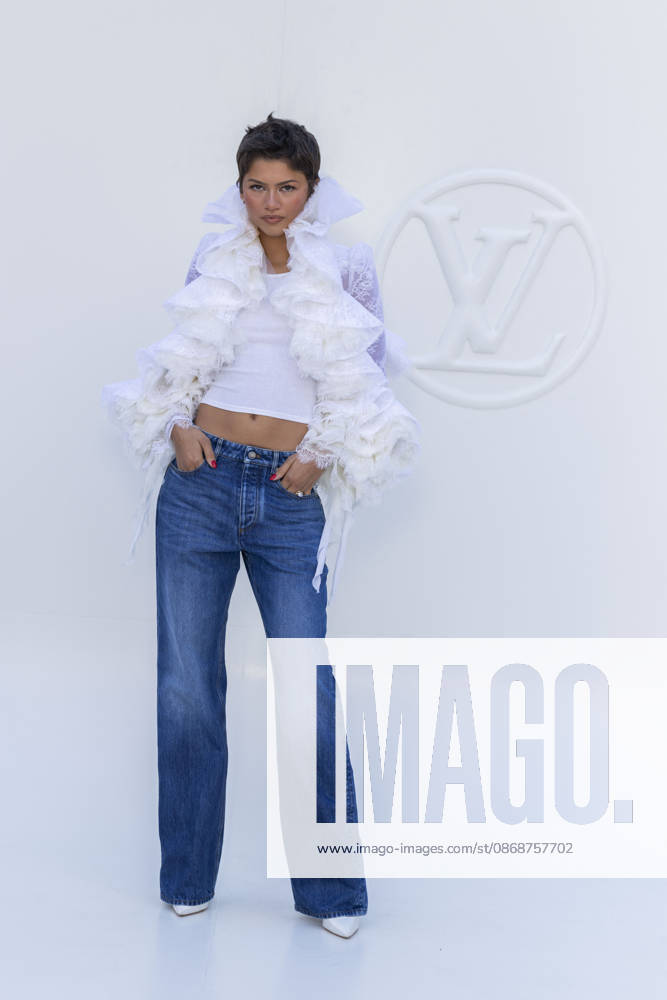 Zendaya at the photocall for the Louis Vuitton Spring Summer 2027 Women’s Ready-to-Wear show during Paris Fashion Week (PFW) at the Cité internationale universitaire de Paris, France, on October 6, 2026. Olivier Borde, Bestimage. Photocall at the Louis Vuitton Women’s Ready-to-Wear Spring Summer 2027 show as part of Paris Fashion Week on October 6, 2026, in Paris, France.