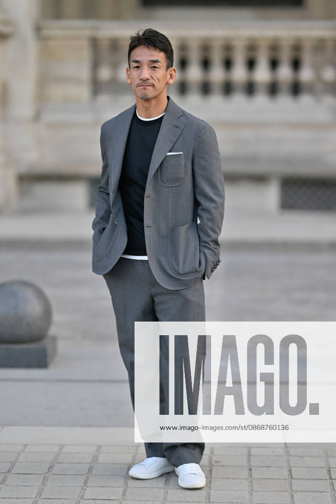 PFW Louis Vuitton Outside Arrivals Hidetoshi Nakata arriving at Louis Vuitton show during Paris Fashion Week, in Paris, France on 6 October 2026. Photo by Julien Reynaud APS-Medias ABACAPRESS.COM Paris France