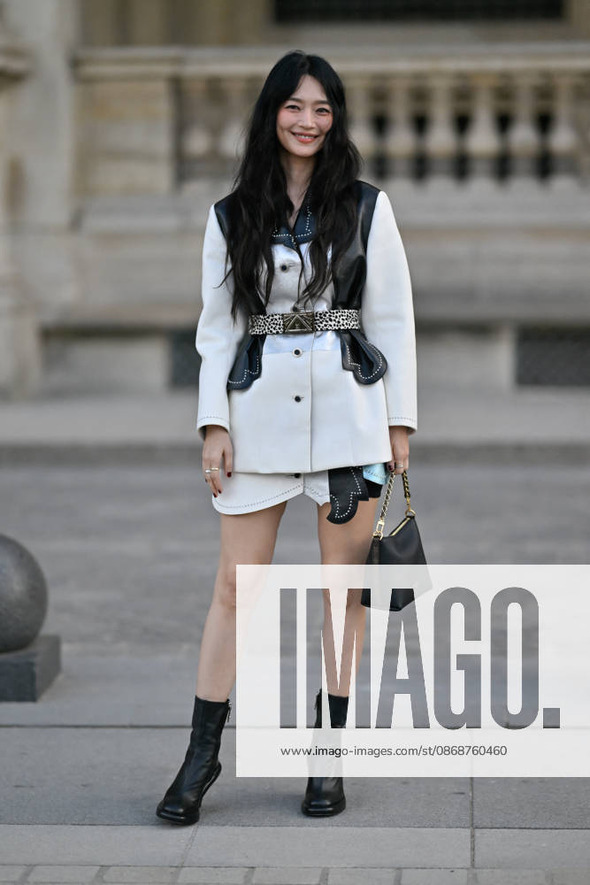 PFW Louis Vuitton Outside Arrivals Shin Min-a arriving at Louis Vuitton show during Paris Fashion Week, in Paris, France on 6 October 2026. Photo by Julien Reynaud APS-Medias ABACAPRESS.COM Paris France