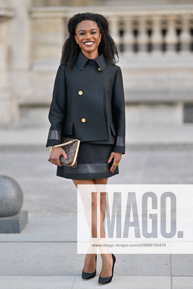 PFW Louis Vuitton Outside Arrivals Maya Boyd arriving at Louis Vuitton show during Paris Fashion Week, in Paris, France on 6 October 2026. Photo by Julien Reynaud APS-Medias ABACAPRESS.COM Paris France