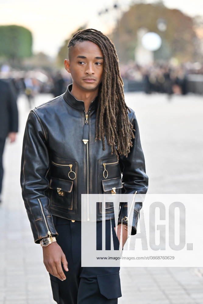PFW Louis Vuitton Outside Arrivals Jaden Smith arriving at Louis Vuitton show during Paris Fashion Week, in Paris, France on 6 October 2026. Photo by Julien Reynaud APS-Medias ABACAPRESS.COM Paris France