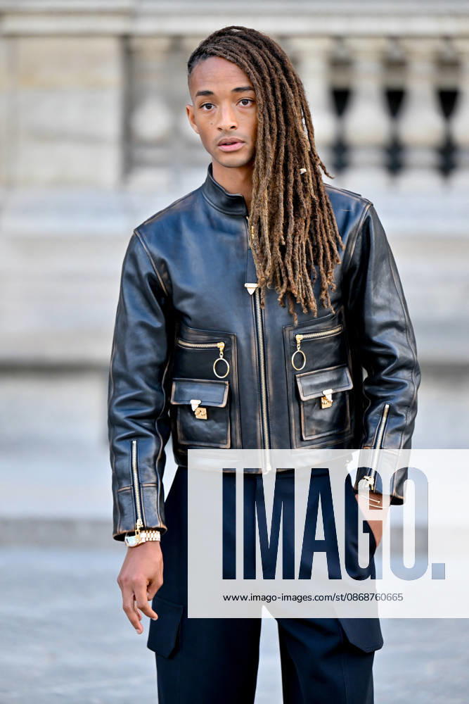 PFW Louis Vuitton Outside Arrivals Jaden Smith arriving at Louis Vuitton show during Paris Fashion Week, in Paris, France on 6 October 2026. Photo by Julien Reynaud APS-Medias ABACAPRESS.COM Paris France