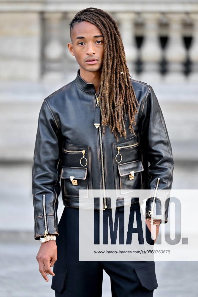 PFW Louis Vuitton Outside Arrivals Jaden Smith arriving at Louis Vuitton show during Paris Fashion Week, in Paris, France on 6 October 2026. Photo by Julien Reynaud APS-Medias ABACAPRESS.COM Paris France