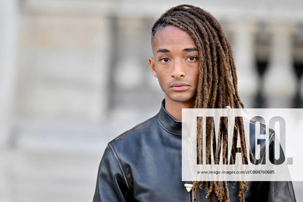 PFW Louis Vuitton Outside Arrivals Jaden Smith arriving at Louis Vuitton show during Paris Fashion Week, in Paris, France on 6 October 2026. Photo by Julien Reynaud APS-Medias ABACAPRESS.COM Paris France