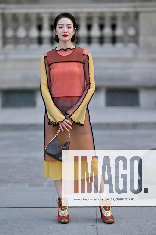 PFW Louis Vuitton Outside Arrivals Victoria Song arriving at Louis Vuitton show during Paris Fashion Week, in Paris, France on 6 October 2026. Photo by Julien Reynaud APS-Medias ABACAPRESS.COM Paris France