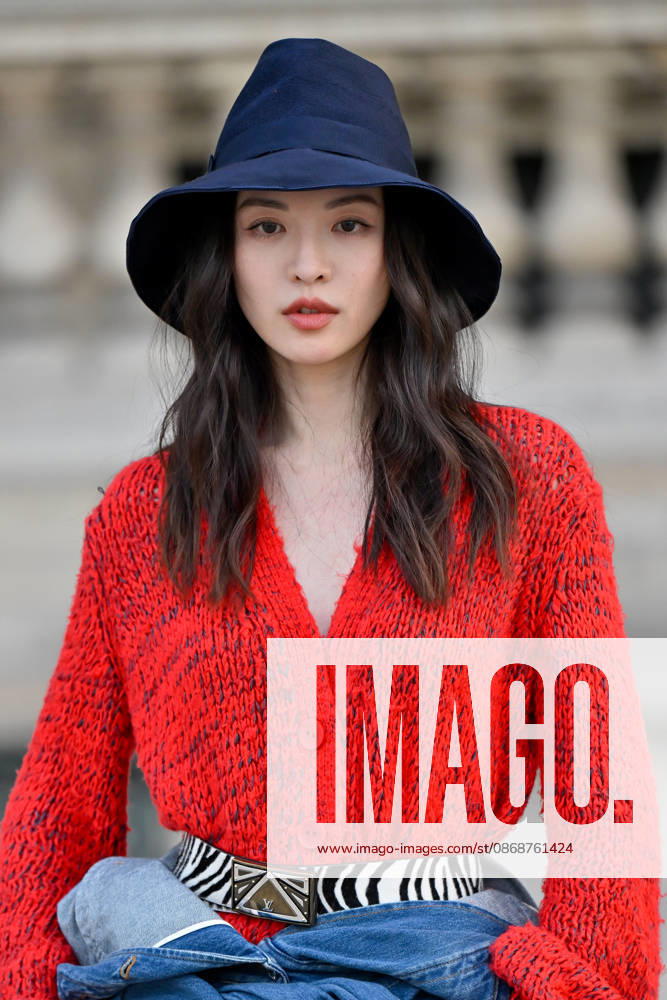 PFW Louis Vuitton Outside Arrivals Elaine Zhong arriving at Louis Vuitton show during Paris Fashion Week, in Paris, France on 6 October 2026. Photo by Julien Reynaud APS-Medias ABACAPRESS.COM Paris France