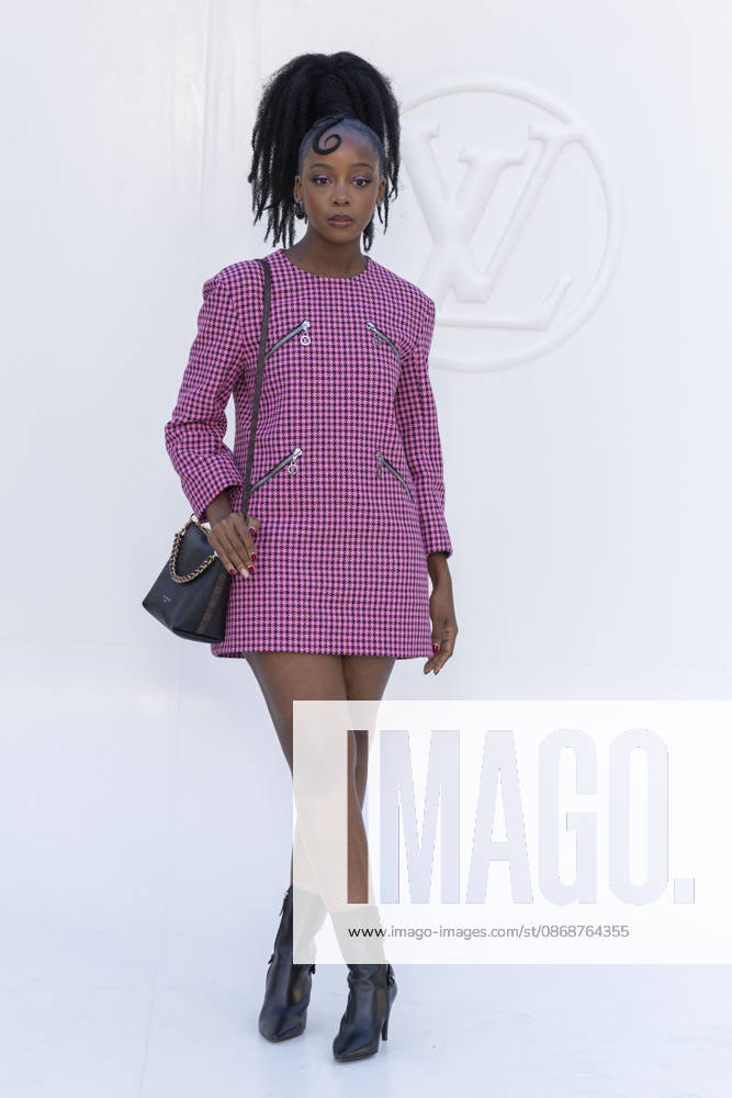Thuso Mbedu at the photocall for the Louis Vuitton Spring Summer 2027 Women’s Ready-to-Wear collection during Paris Fashion Week (PFW) at the Cité internationale universitaire de Paris, France, on October 6, 2026. Olivier Borde, Bestimage. Photocall at the Louis Vuitton Women’s Ready-to-Wear Spring Summer 2027 show as part of Paris Fashion Week on October 6, 2026, in Paris, France.