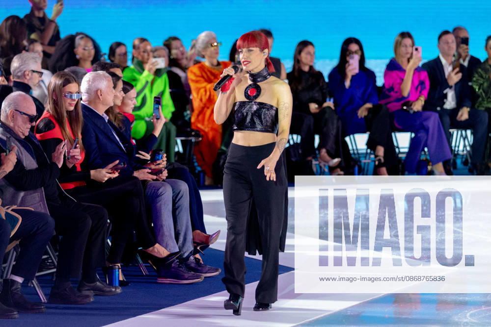 PFW Pierre Cardin Runway NB Jennifer Ayache at the runway during the Pierre Cardin Womenswear Spring Summer 2027 show at Pailleron ice rink as part of Paris Fashion Week on October 06, 2026 in Paris, France. Photo by Nasser Berzane ABACAPRESS.COM Paris France