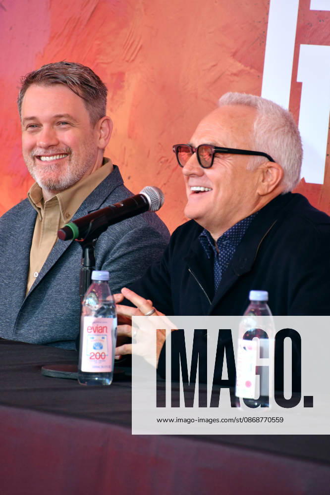 NEW YORK, NY- OCTOBER 6: Michael Arden and Bradley Whitford at the press conference for A Few Good Men at Lincoln Center Theater in the Vivian Beaumont Theatre on October 6, 2026 in New York City. Credit: AdMedia New York City USA - ZUMAa123 20261006_zaa_a123_119