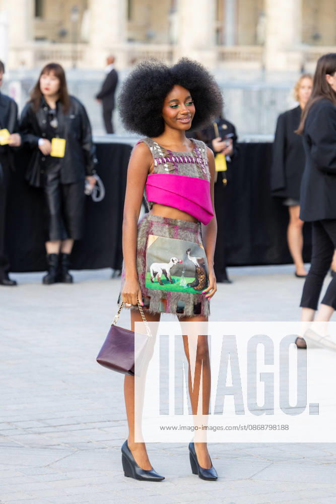 Joyce Cisse, also known as flowerovlove, at the Louis Vuitton Women’s Ready-to-Wear Spring Summer 2026 Collection fashion show during Paris Fashion Week, October 6, 2026 Florian Lavielle Bestimage Celebrities at the Louis Vuitton Women’s Ready-to-Wear Spring Summer 2026 Collection fashion show during Paris Fashion Week on October 6, 2026, Paris, France