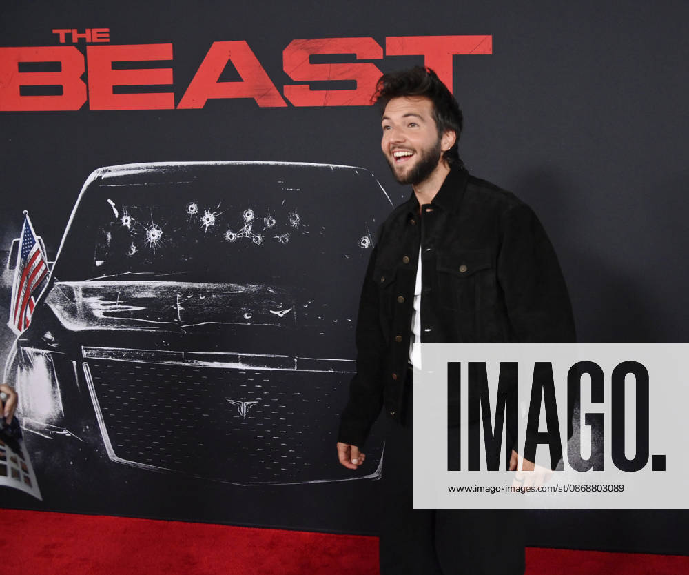 Cast member Guy Burnet attends the premiere of the motion picture thriller The Beast at the Academy museum of Motion Pictures in Los Angeles on Tuesday, October 10, 2026. Storyline: When a militia of unidentified hostiles coordinates a coup against the U.S., the president uncovers the extent of The Beast s highly classified offensive capabilities in order to save his life and America. LAP20261006801 JIMxRUYMEN