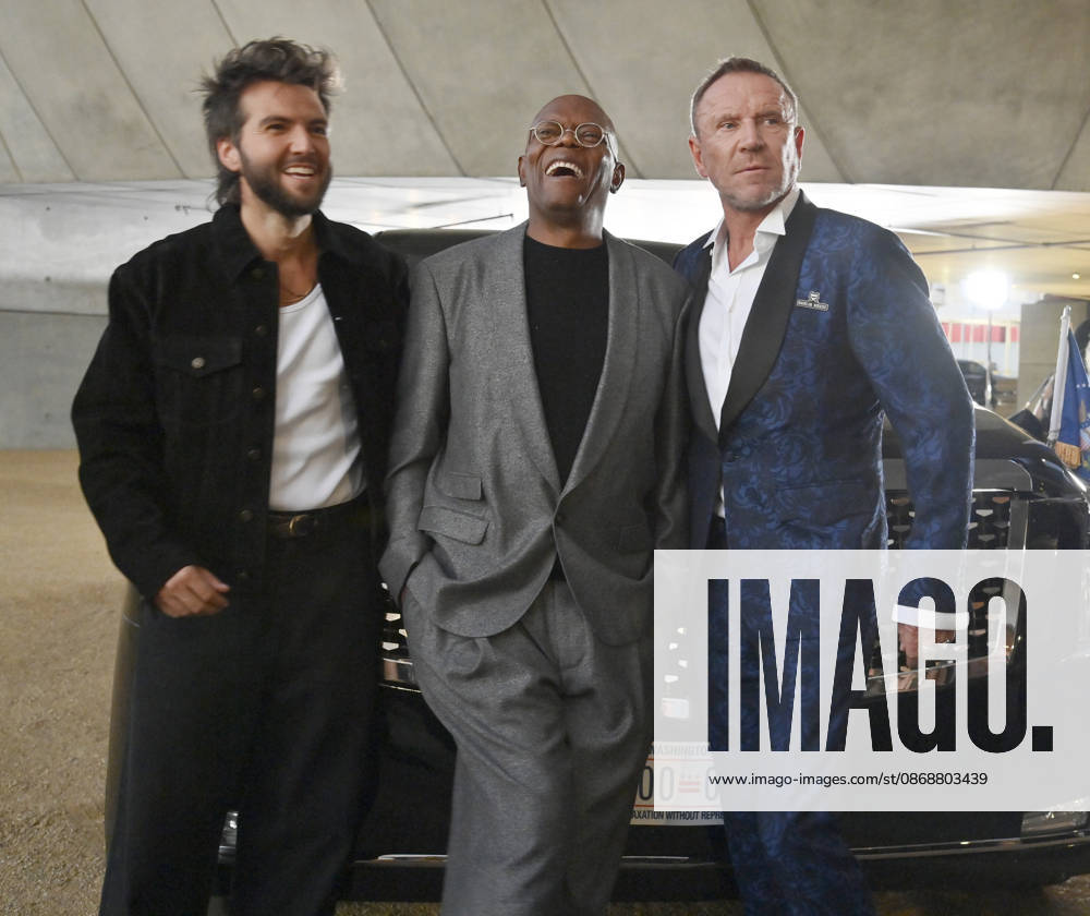 Cast members Guy Burnet, Samuel L. Jackson and director Renny Harlin (L-R) attend the premiere of the motion picture thriller The Beast at the Academy museum of Motion Pictures in Los Angeles on Tuesday, October 10, 2026. Storyline: When a militia of unidentified hostiles coordinates a coup against the U.S., the president uncovers the extent of The Beast s highly classified offensive capabilities in order to save his life and America. LAP20261006827 JIMxRUYMEN